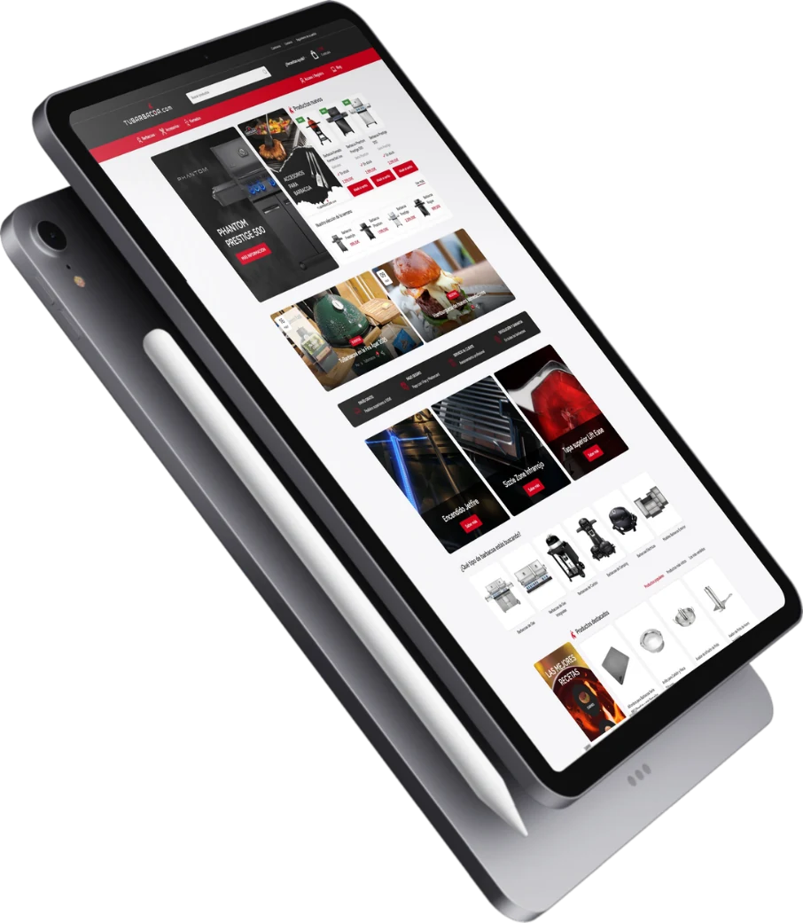 Diseño web en Tarragona - página web en tablet
