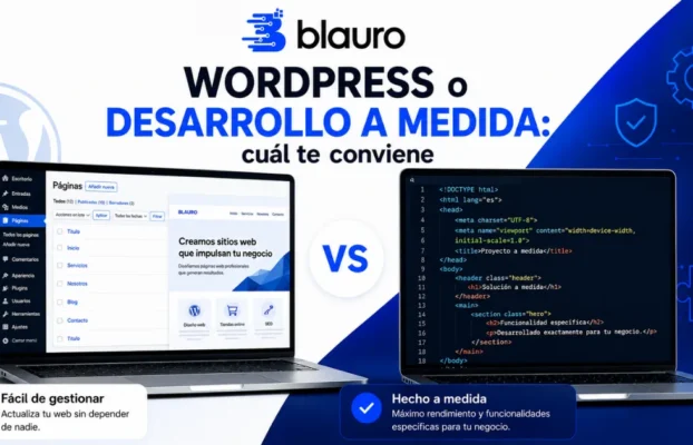 WordPress o desarrollo a medida: cuál te conviene